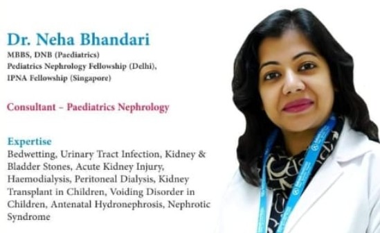 Dr Neha Bhandari Child Kidney Doctor at Paschim Vihar, Rajouri Garden, Dwarka, Pitampura, Delhi