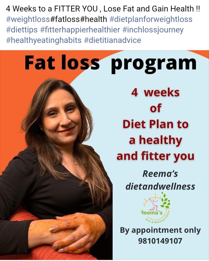 4 Week Diet Plan @ Reema's Diet Clinic Noida