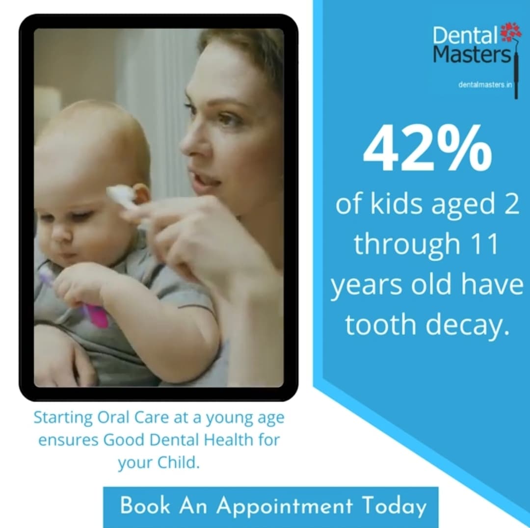 Starting care of oral health at a young age ensures good dental health of your child.
