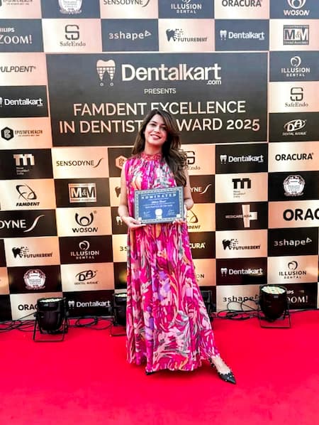 awards and recognition for dr. anu rathi MDS orthodontic in dlf 4, gurgaon